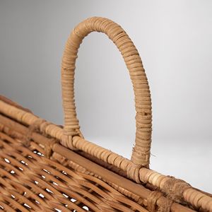 Vintage Rattan House <b>Storage</b> <b>Basket</b> Handmade Woven Kids <b>Toy</b> <b>Basket</b> Nursery Organizer Rattan Barn <b>Toy</b> Dump For Children Playroom - Product Image 6