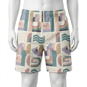 Shorts de bain décontractés entièrement sublimés unisexe légers séchage rapide extensibles dans les 4 sens pour la plage et les centres de villégiature personnalisables avec marque privée OEM ODM - Product Image 2