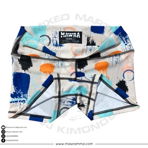 Pantalones cortos personalizados de alta calidad Yoga mujeres entrenamiento atlético de cintura alta pantalones cortos de gimnasio moda Bum pantalones cortos transpirables - Product Image 2