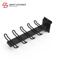 Étui pour batte de baseball Swift Brands argent/noir pour revêtement en poudre, pour affichage mural en magasin, options personnalisables