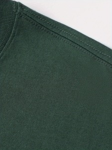 T-shirt en coton épais 260 g/m² de haute qualité, coupe classique, couleur unie, tricoté, teint uni, personnalisable, vente en gros - Product Image 5