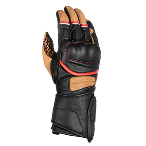 Gants de moto antidérapants pour hommes, nouveaux, personnalisés, légers, en cuir PU, imperméables, respirants, à doigts entiers - Product Image 4