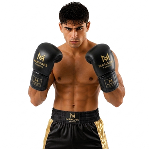 Professional Boxing <b>Gloves</b> Unisex Training Wear Sports Winning <b>Gloves</b> Hand Grips Sparring Genuine Cowhide Leather Lace-Up - Product Image 5