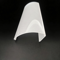 Diffuseur linéaire LED, lentille en polycarbonate PC translucide pour éclairage commercial et de bureau, taille personnalisée, fabrication OEM