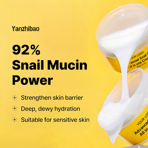 Creme Facial OEM com 92% de Colágeno e Mucina de Caracol - Hidratante Leve com Alantoína para Alívio da Acne e Fortalecimento da Barreira de Hidratação - Product Image 5