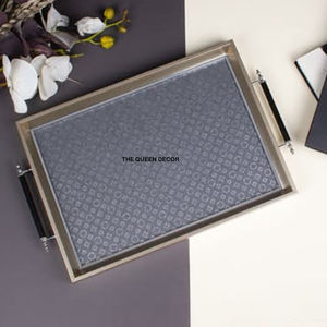 Novedad: Bandeja Decorativa de Aluminio con Forma Única, Esmaltada en Blanco y Rojo, para Decoración del Hogar - Product Image 2