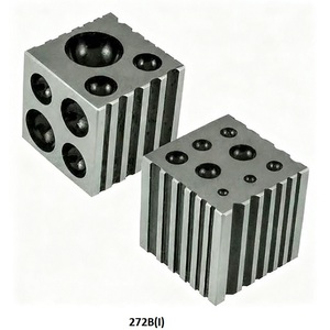 Dapping Cube 2.1/5" x 2.1/5" Fancy Has triangular <b>square</b> half round and round grooves jewellery <b>tools</b> - Product Image 2