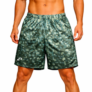 Pantalones Cortos Deportivos para Hombre, Estampado de Camuflaje, Transpirables, de Secado Rápido, Cintura con Cordón, Casuales, Fabricación OEM - Product Image 1