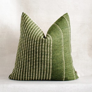 Housse de coussin bohème tribale en laine/coton faite à la main |   Plaid tissé à la main avec fermeture éclair personnalisable pour la décoration intérieure - Product Image 6