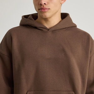 Men's Custom Embroidered Hoodie Winter Collection 100% Cotton Drop-Shoulder Pullover Oversized Heavyweight Hoodie Unisex OEM - Product Image 3