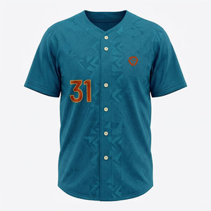 Camiseta de béisbol para atletas, costuras duraderas, ajuste cómodo, adecuada para partidos competitivos, camiseta de béisbol transpirable - Product Image 1