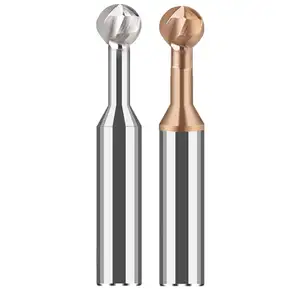 XCJ Four Flute Lollipop Ball End Mill R0.5 1,75 2,5 3 4 Fresa de carburo de tungsteno de acero Fresa de extremo R cuchillo