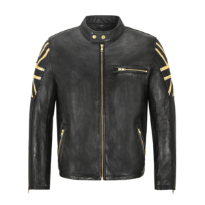 Custom 100% Genuine Napa Leather Cafe Racer <b>Jacket</b> Men's Motorcycle Biker <b>Jacket</b> Wholesale Private Label <b>Jacket</b> Manufacturer - Product Image 5