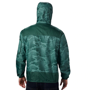 <b>Lightweight</b> Camouflage Print Hooded <b>Jacket</b> Casual Full Sleeve Front Pocket Anorak For Activewear Athletic Wear Training <b>Jacket</b> - Product Image 2