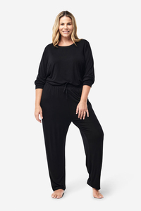 Women's Elastic Waist Jogger Sweatpants Fleece Gym Workout Fitness Pants - Product Image 2