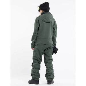 Combinaison de ski thermique rouge pour homme, imperméable, pour snowboard, avec capuche, fermeture éclair, une pièce - Product Image 4