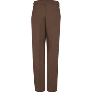 Pantalon de travail pour homme sur mesure, marron, 50W X 32L, résistant aux taches, design à devant plat pour vêtements de travail - Product Image 4