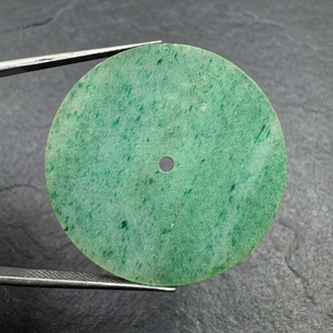 Esfera de reloj de piedra natural, aventurina verde, disco redondo y plano para kit de modificación de relojes de lujo personalizados, proveedor de esferas NH35 en India. - Product Image 2