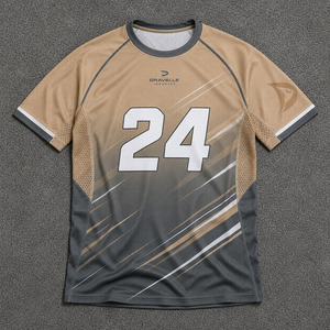 เสื้อทีมคอร์นโฮลสำหรับผู้ชายแบบ OEM ระบายอากาศได้ดี ผลิตตามสั่งด้วยเทคนิค Sublimation เหมาะสำหรับการแข่งขัน - Product Image 1