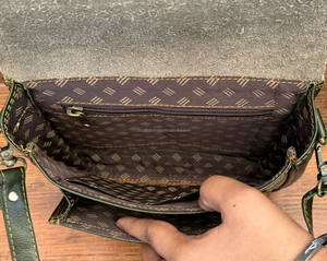 New 2025 Trendy Deer Animal Print Recycled <b>Leather</b> Large Capacity Shoulder <b>Bags</b> Eco-friendly Fashion Crossbody Handbag for Women - Product Image 6