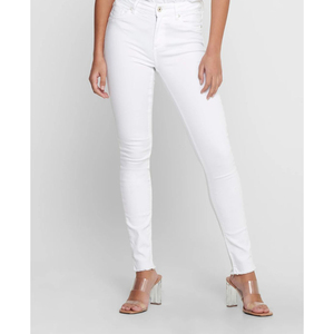 Jeans OEM para Mujer, Pantalones de Mezclilla de Pierna Ancha, Cintura Media, Casuales, Personalizados, Color Blanco - Product Image 2