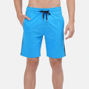 Pantalones Cortos Deportivos de Dos Piezas para Hombre, Cintura Media, Elásticos, Transpirables, para Fitness, Casual, Maratón, Tejidos, Color Sólido, Vintage, 100% Algodón - Product Image 1