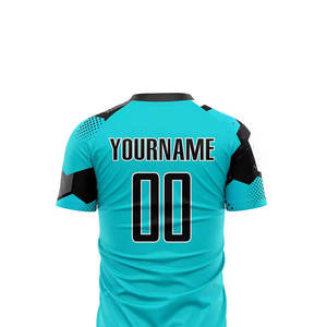 ชุดฟุตบอลแบบกำหนดเอง เสื้อเจอร์ซีย์ กางเกงขาสั้น แขนสั้น ยูนิเซ็กซ์ ผ้าโพลีเอสเตอร์ซับเหงื่อ พิมพ์ลายด้วยความร้อน ชุดทีมสำหรับฝึกซ้อม - Product Image 5