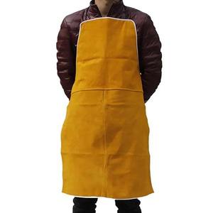 Custom Welding <b>Apron</b> Cowhide Leather Heat & Flame Resistant Heavy Duty <b>Work</b> - Product Image 2