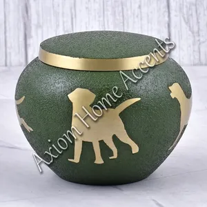 Urne funéraire élégante et polie pour animaux de compagnie, avec motif de patte, pour préserver les cendres de votre bien-aimé animal par Axiom Home Accents - Product Image 5