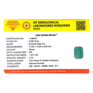 Natural Zambian Emerald Loose Gemstone 10.25 Carat Pear Cut Fine Green Certified Wholesale - Product Image 4