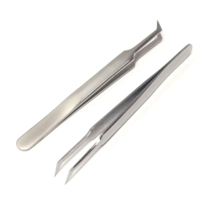 ZULLO INDUSTRIES Stainless Steel Eyelash Tweezers with Custom Logo Pointed Tip <b>Precision</b> <b>Tool</b> for Volume Lash Extensions - Product Image 1