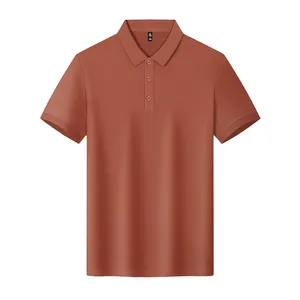 Polo de Algodón Azul Marino para Hombre, Manga Corta, Corte Regular, Color Sólido, Estilo Casual, Diseño de Cuello de Punto Piqué - Product Image 4