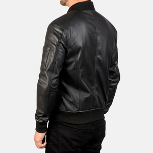 Chaqueta acolchada de cuero PU para hombre 2026, al por mayor, con cuello alto, abrigo de invierno, logotipo personalizado, fabricante OEM a granel - Product Image 2