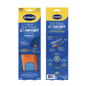 Semelles orthopédiques Dr. Scholls Extra Comfort pour toute la journée avec gel massant pour hommes - Product Image 1