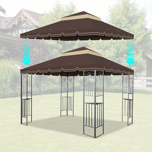 Telo di Ricambio per Gazebo da Esterno Greatwall 10x10 Piedi, Copertura Superiore a Doppio Strato per Tenda (Telaio Non Incluso) - Product Image 4