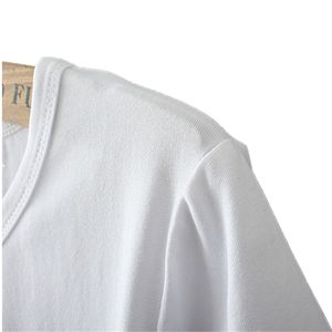 T-shirts imprimés en coton blanc pour femmes, style décontracté d'été, confortables et élégants, avec un effet boostant pour la confiance, nouvelle taille oversize, 100% coton - Product Image 3