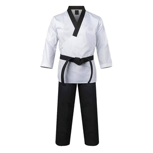 Uniforme de Taekwondo Personnalisé en Gros, 100% Coton, Ensemble Blanc d'Arts Martiaux avec Ceinture, Unisexe Adulte - Product Image 1