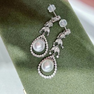 Boucles d'oreilles pendantes fines pour femmes Doudou, argent pur, perles d'eau douce, design de niche de luxe léger, nouvelles boucles d'oreilles tendance - Product Image 3