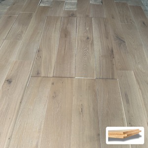 Suelo de Madera Maciza de Roble Blanco de 3/4" x 7.5" Grado Selecto Acabado Liso con Aceite UV T&G - Product Image 4