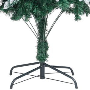 8 ft albero di Natale artificiale con pigne e neve bianca elegante elemento decorativo per le vacanze - Product Image 5