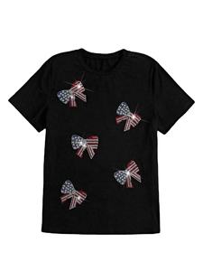 T-shirts pour femmes, taille adulte, à prix abordable, personnalisables, respirants, à séchage rapide, avec strass, parmi les plus vendus pour l'été - Product Image 4