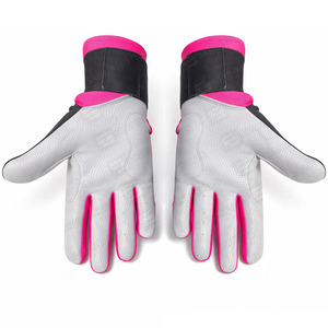 Gants de frappe en cuir rose et noir à fermeture auto-agrippante, unisexe, pour adulte, durables, ambidextres, prix de gros - Product Image 3