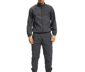 Ensemble coupe-vent de luxe pour homme avec logo personnalisé, veste et pantalon coupe-vent légers de qualité supérieure, tenue de sport d'extérieur - Product Image 1