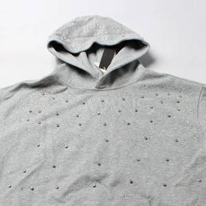 Sudaderas con Capucha Personalizadas en Color Sólido con Pedrería, 100% Algodón, Transpirables, Precio Bajo, Venta al Por Mayor, Nueva Llegada - Product Image 4