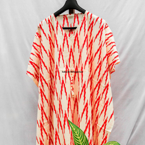 Wholesale Hand Block Printed Cotton <b>Kaftan</b> Block Printed Cotton <b>Beach</b> <b>Kaftan</b> Women Party Dress Wear Night Maxi Dress - Product Image 3