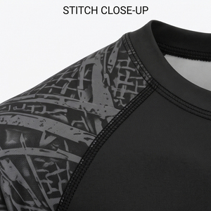 Wholesale High Elasticity Short Sleeve Rash Guard Swimwear Unisex UPF 50+ Quick Dry Athletic <b>Compression</b> Eco-Friendly 100% - Product Image 4