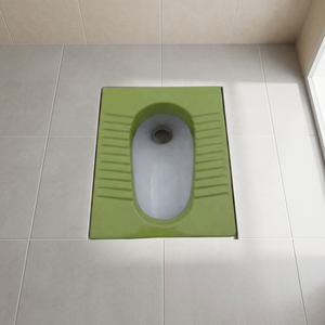 Green White Double Color <b>Ceramic</b> Squatting Orissa Eastern <b>Pan</b> High Deep Toilet WC Sanitary Ware For Hotel Bathroom - Product Image 1