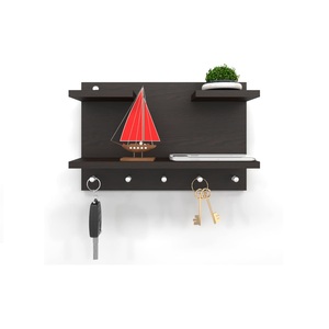 Wooden <b>Key</b> <b>Hook</b> Decorative <b>Wall</b> Accessory for Entryway Hallway Kitchen and Everyday Household Organization - Product Image 3