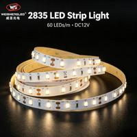 Lampu Strip LED 2835 60leds/m  Lumen Tinggi Lampu Pita LED Fleksibel untuk Dekorasi Proyek Dalam Ruangan