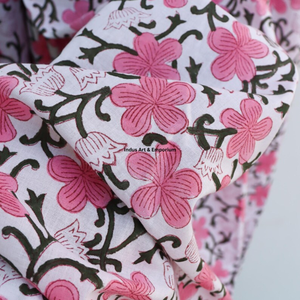 Beautiful floral Cotton Block Printed dress Dress For Casual wear Hand Block Printed Dress - Product Image 6